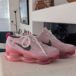 Nike Pink and White Air Max Shoes